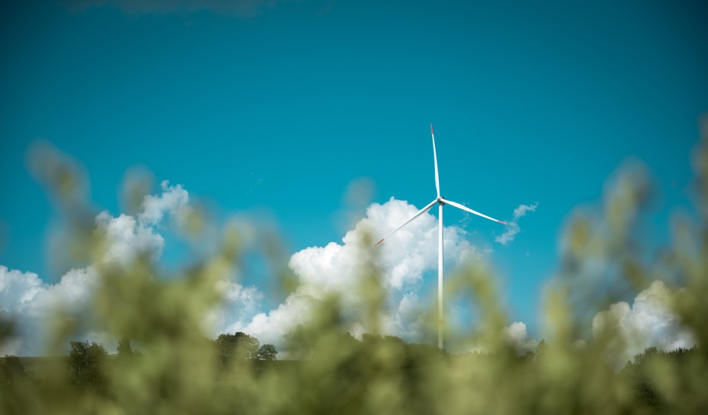Molino de viento energía eólica